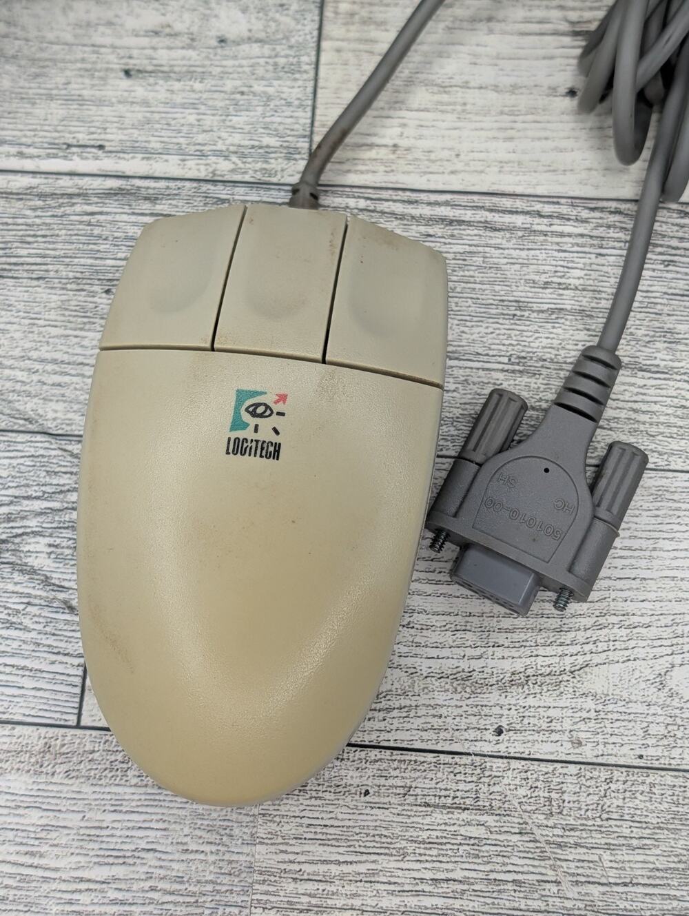 Vintage Logitech Mouse M-S35 Retro PC 1990s OEM VTG